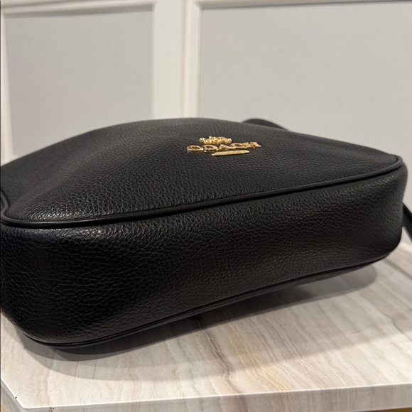 Coach Bag Ellie File Black Pebbled Leather Crossbody - Picture 9 of 17